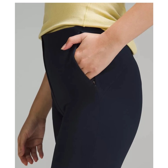 Lululemon smooth fit pull on high rise pants in true navy - Picture 3 of 8